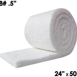 Blanket Insulation: Material: Fiber, Ceramic; Density (Lb./Cu. Ft.): 8; Shape: Roll; Thickness: 2