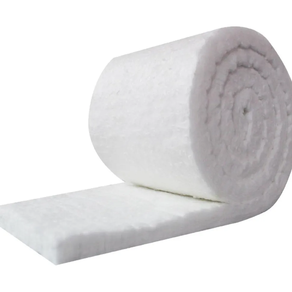 Blanket Insulation: Material: Fiber, Ceramic; Density (Lb./Cu. Ft.): 8; Shape: Roll; Thickness: 1