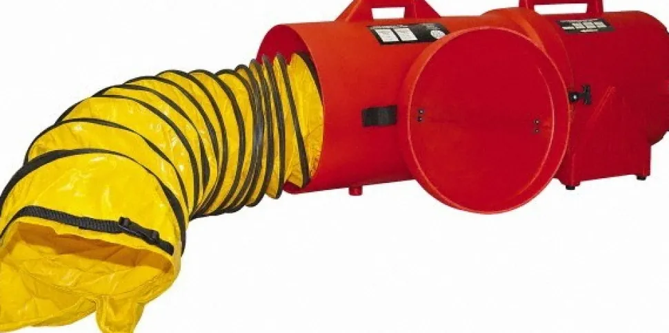 Blower & Fan Kits; Type: Ventilation Kit; Kit Type: Ventilation Kit; Type of Power: Electric (AC); Inlet/Outlet Size (Inch): 12; Cubic Feet per Minute (CFM): 1866 (Free Air); Air Flow: 1866 (Free Air) cu ft; Horsepower (HP): 1.00; Horse Power: 1.0 hp old; 1.0 hp; Explosion Proof: No