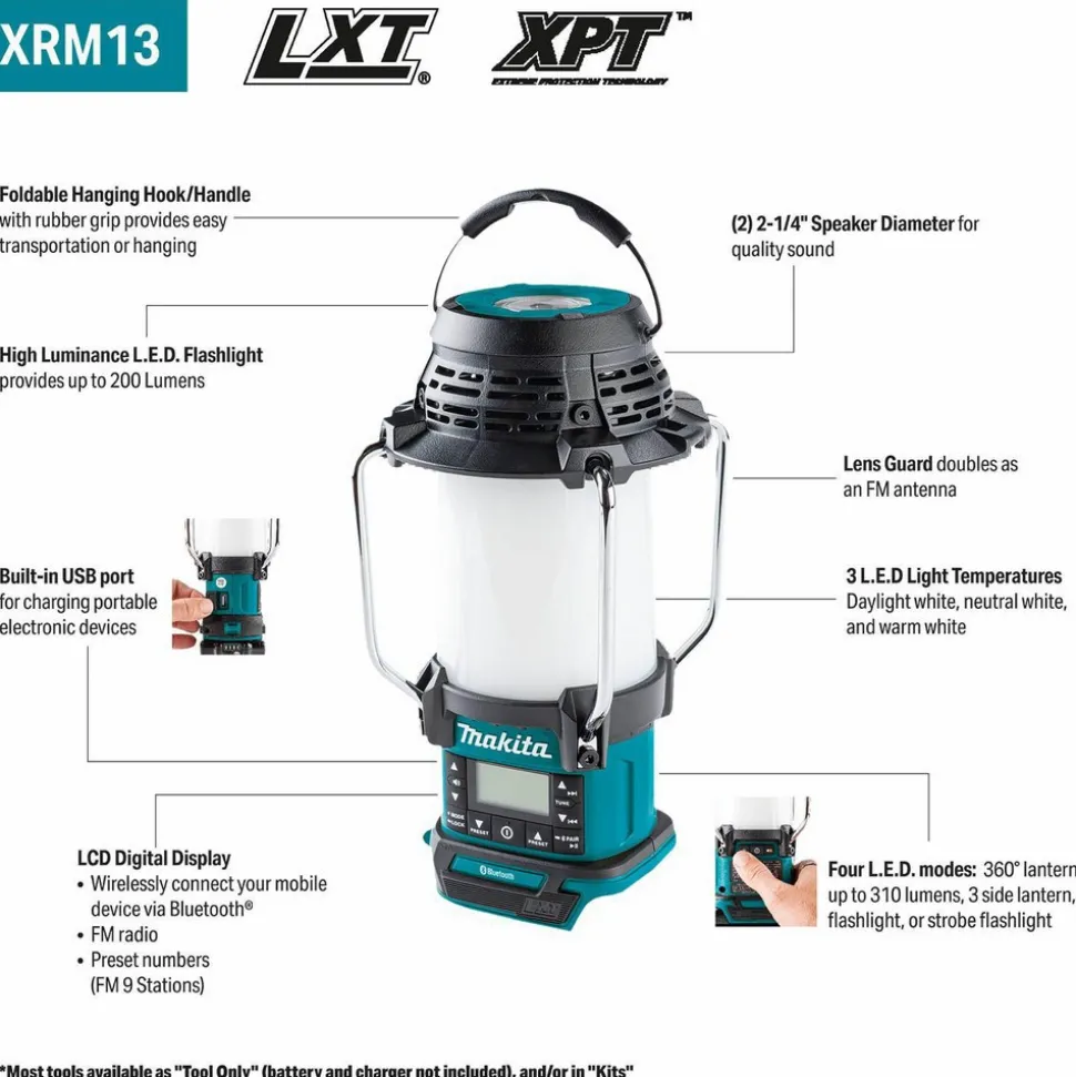 Bluetooth Speaker & Radio, Cordless & Compact, LCD