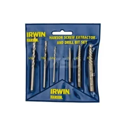 Bolt & Screw Extractor Set: Spiral Flute Screw Extractor