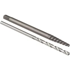 Bolt & Screw Extractor Set: Spiral Flute Screw Extractor & Drill