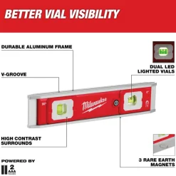 Box Beam, I-Beam & Torpedo Levels: Level Type: Torpedo; Vial Style: Bubble; Length (Inch): 9; Magnetic: Yes