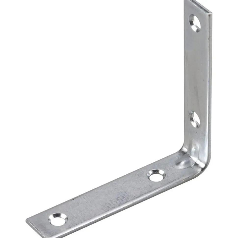 Braces: Brace Type: Corner Brace; Length (Inch): 4.0000 in; Material: Steel; Width (Inch): 0.7500
