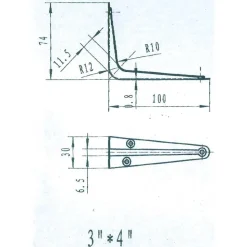 Brackets: Bracket Type: Shelf Bracket; Mount Type: Screw-On; Length (Inch): 3.93 in; Bracket Material: Steel