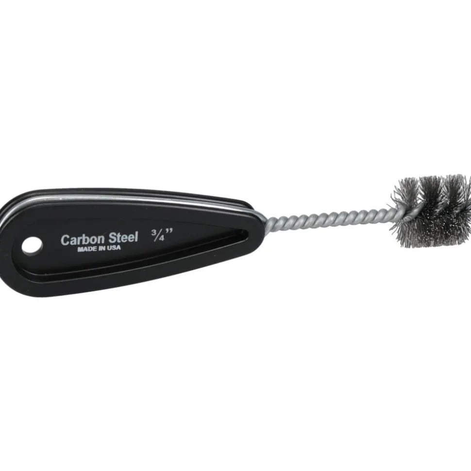 15/16" Brush Dia, 3/4" ID, Carbon Steel, Plumbing, Hand Fitting & Cleaning Brush