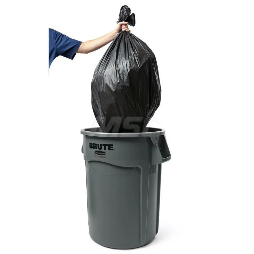 BRUTE 44G Vented Trash Container, Gray