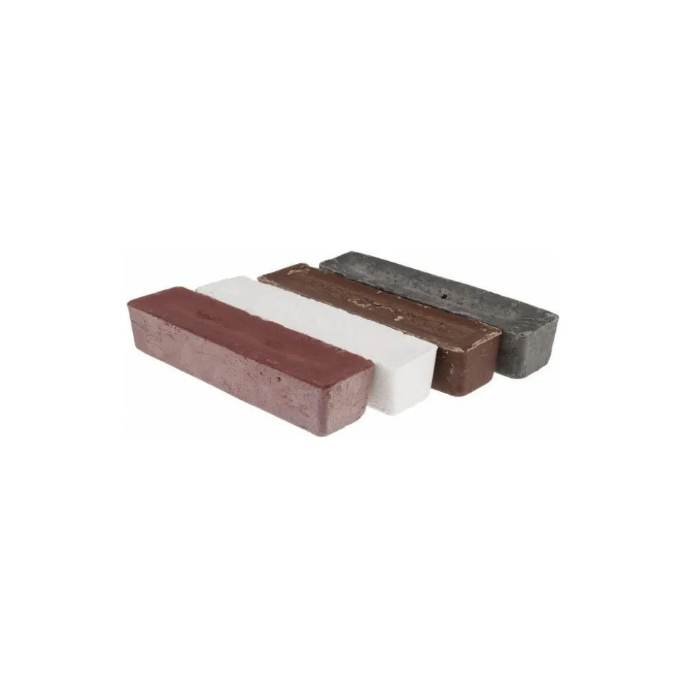 Buffing & Polishing Compound: Emery, Rouge & Tripoli, Black, Brown, Red & White