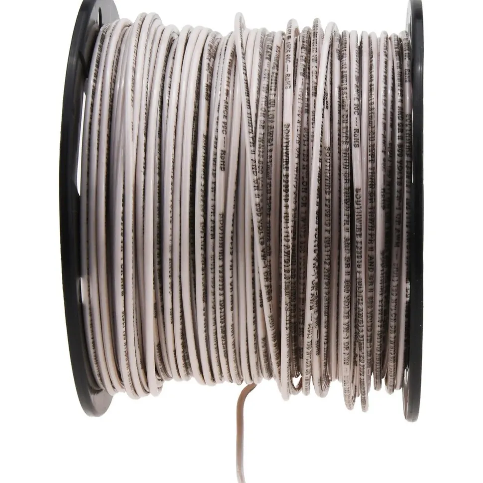 Building Wire: THHN, 12.000 AWG, Nylon, Solid Core, 500.00' Long