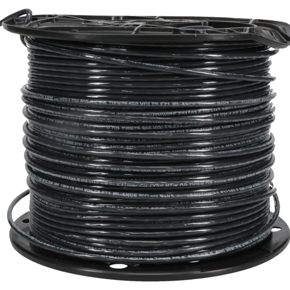Building Wire: THHN, 12.000 AWG, Nylon, Stranded Core, 500.00' Long