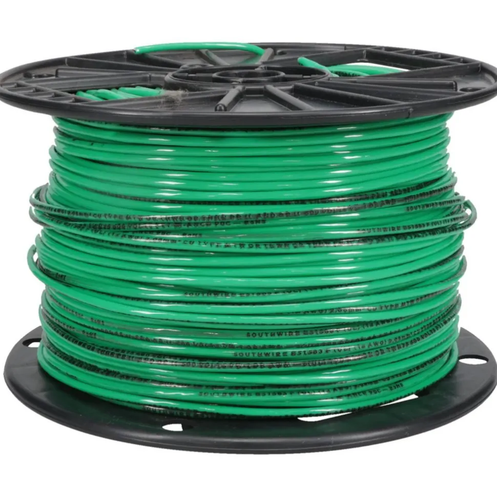 Building Wire: THHN, 14.000 AWG, Nylon, Stranded Core, 500.00' Long