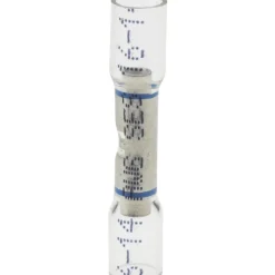 Butt Splice Terminal: Crimp-On, Clear, 16/14 AWG, Fully Insulated, Heat Shrink & Ionic Polymer
