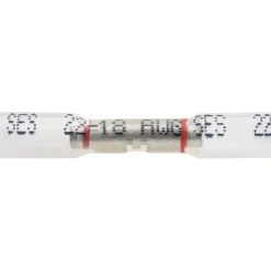 Butt Splice Terminal: Crimp-On, Clear, 22/18 AWG, Fully Insulated, Heat Shrink & Ionic Polymer