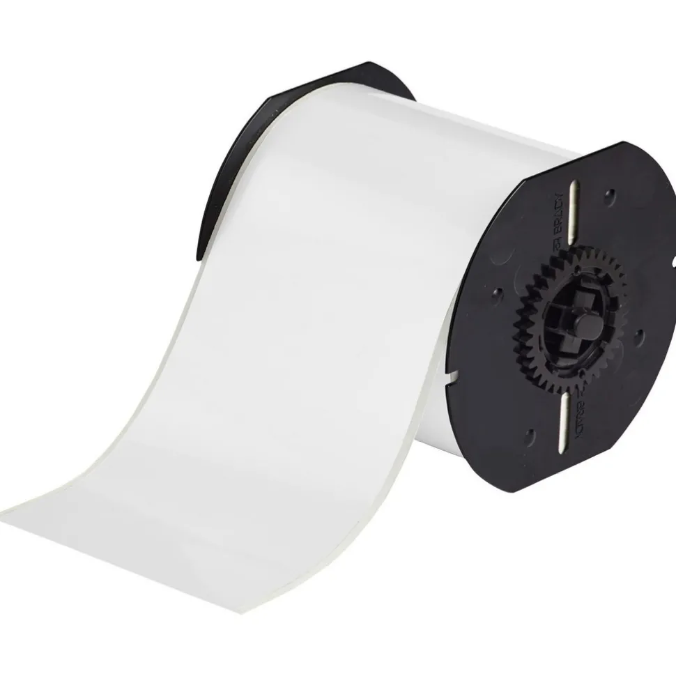 B30 4"X100' WHT INDR OUTDR VINYL LABELS