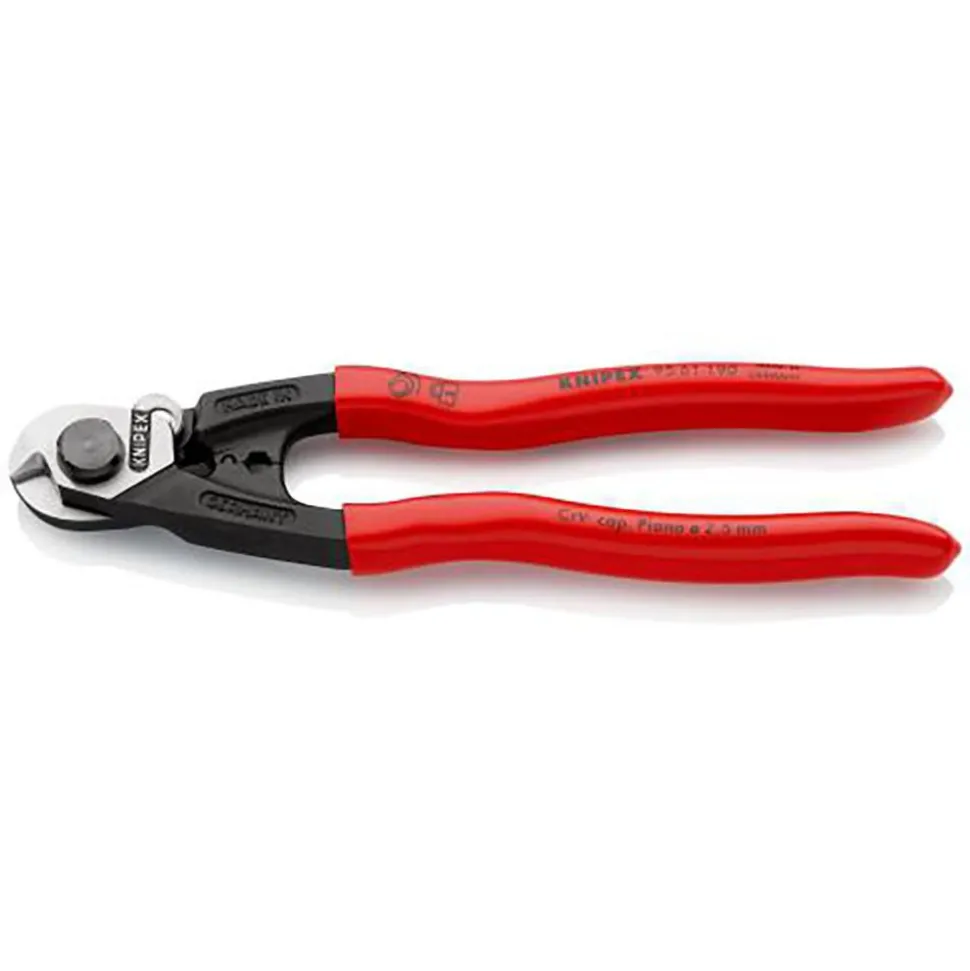 Cable Cutter: 0.25" Capacity, 7-1/2" OAL