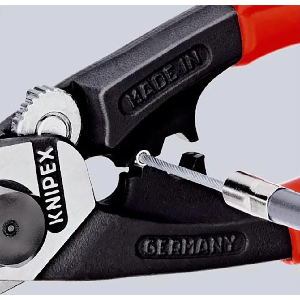 Cable Cutter: 0.25" Capacity, 7-1/2" OAL