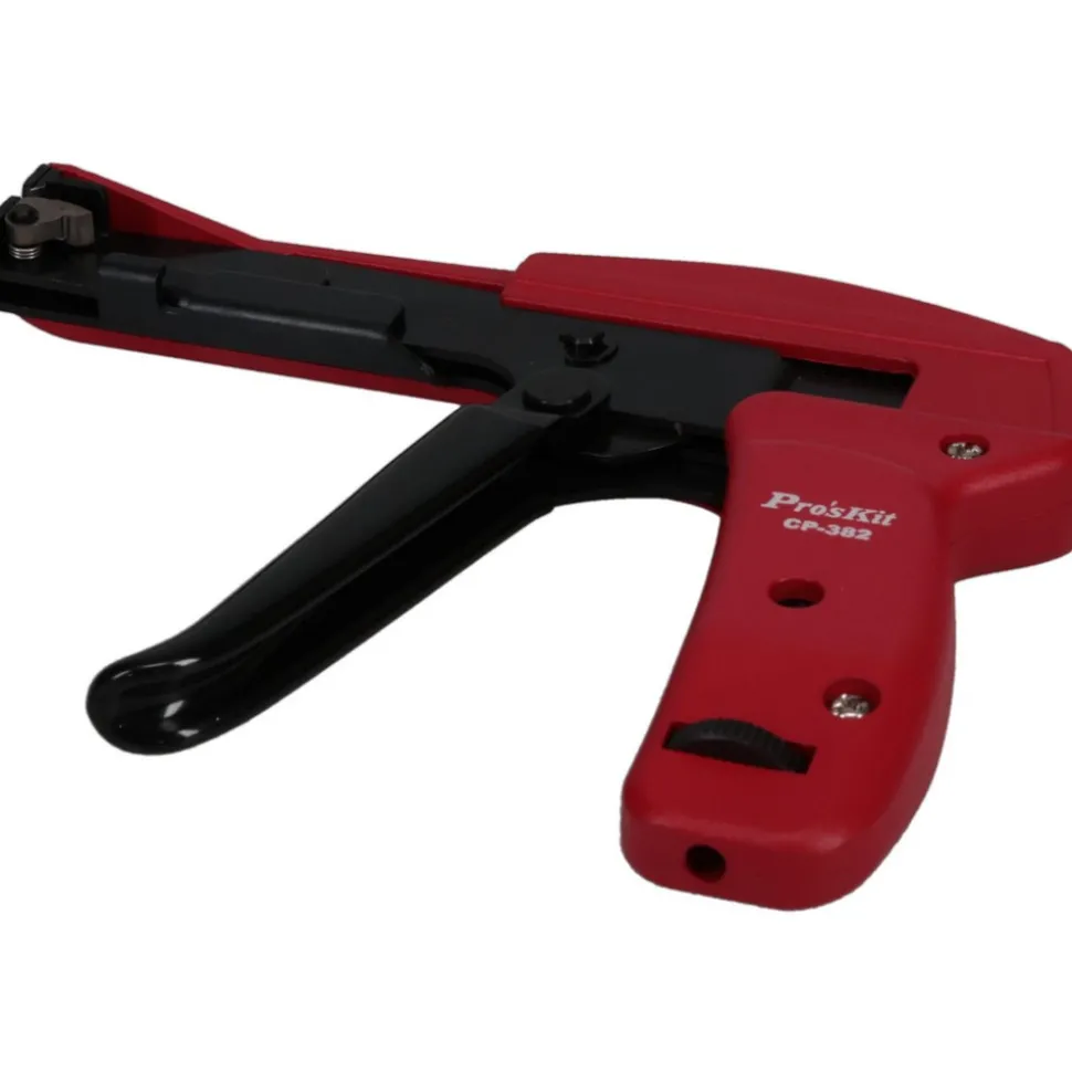 Cable Tie Tools: Actuation Type: Automatic; Tool Material: Metal; Compatible Cable Material: Nylon