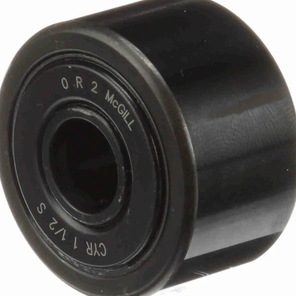 Cam Yoke Roller: Crowned, 0.4375" Bore Dia, 1-1/2" Roller Dia, 0.875" Roller Width, Needle Roller Bearing