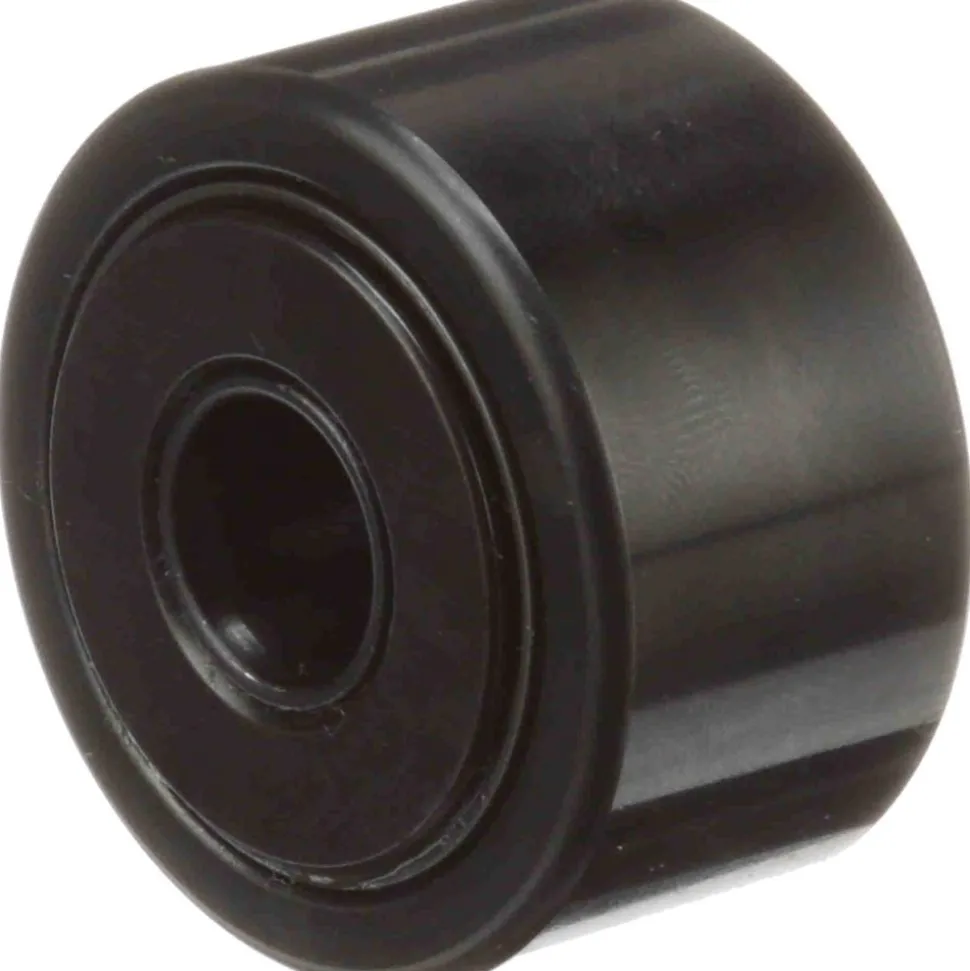Cam Yoke Roller: Crowned, 0.375" Bore Dia, 1-3/8" Roller Dia, 0.75" Roller Width, Needle Roller Bearing