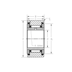 Cam Yoke Roller: Crowned, 17 mm Bore Dia, 40 mm Roller Dia, 21 mm Roller Width, Needle Roller Bearing