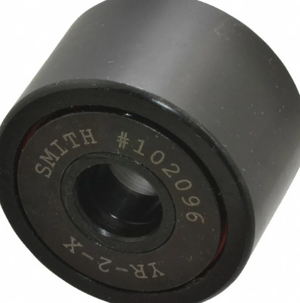 Cam Yoke Roller: Non-Crowned, 0.625" Bore Dia, 2" Roller Dia, 1.25" Roller Width, Needle Roller Bearing