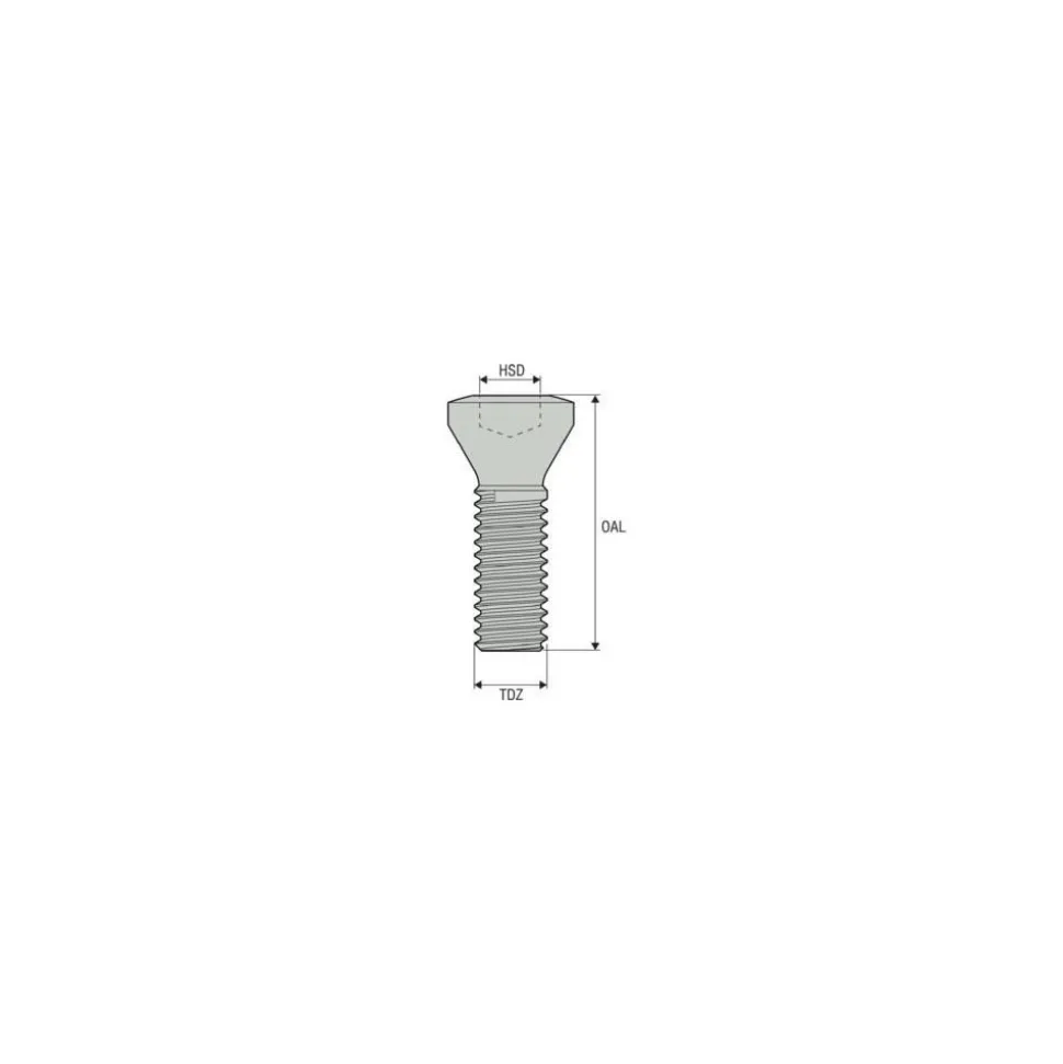 Cap Screw for Indexables: T15 Torx® Plus, M3.5 Thread
