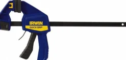 Carbon Steel Bar Clamp: 12" Capacity, 3-3/16" Throat Depth, 300 lb Clamp Pressure