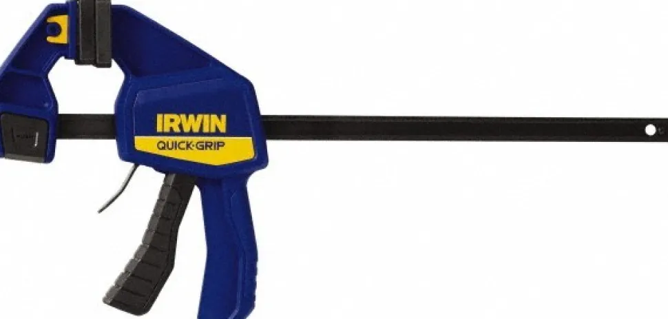 Carbon Steel Bar Clamp: 12" Capacity, 3-3/16" Throat Depth, 300 lb Clamp Pressure