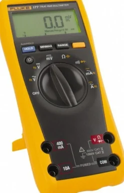 CAT III & CAT IV, Auto Ranging Digital Manual Ranging & True RMS Multimeter: 1,000 VAC/VDC