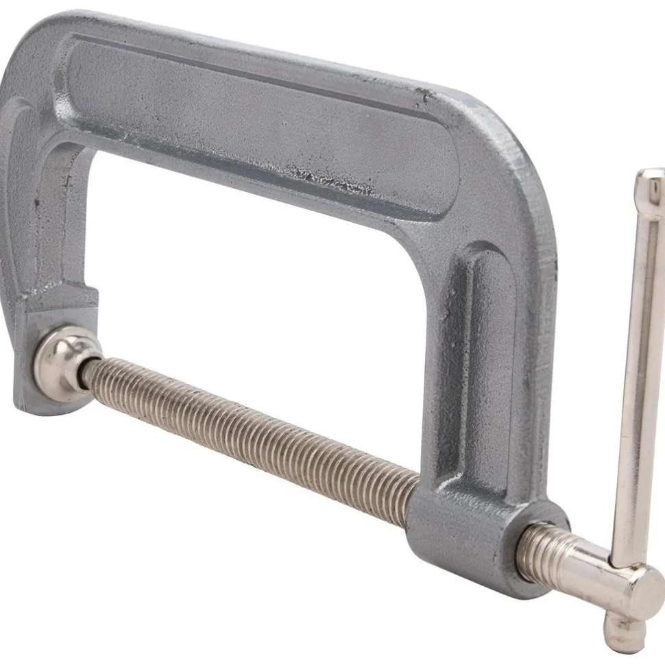 C-Clamp: 6" Max Opening, Heavy-Duty, Forged Steel Body