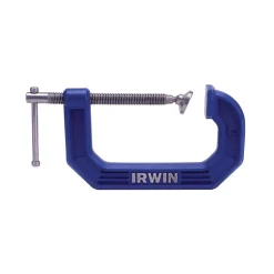 C-Clamp: 4" Max Opening, 3" Throat Depth, Regular-Duty, Cast Iron Body