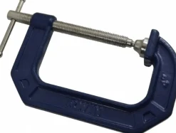 C-Clamp: 4" Max Opening, 3" Throat Depth, Regular-Duty, Cast Iron Body