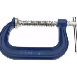 C-Clamp: 4" Max Opening, 3-1/4" Throat Depth, Regular-Duty, Forged Steel Body