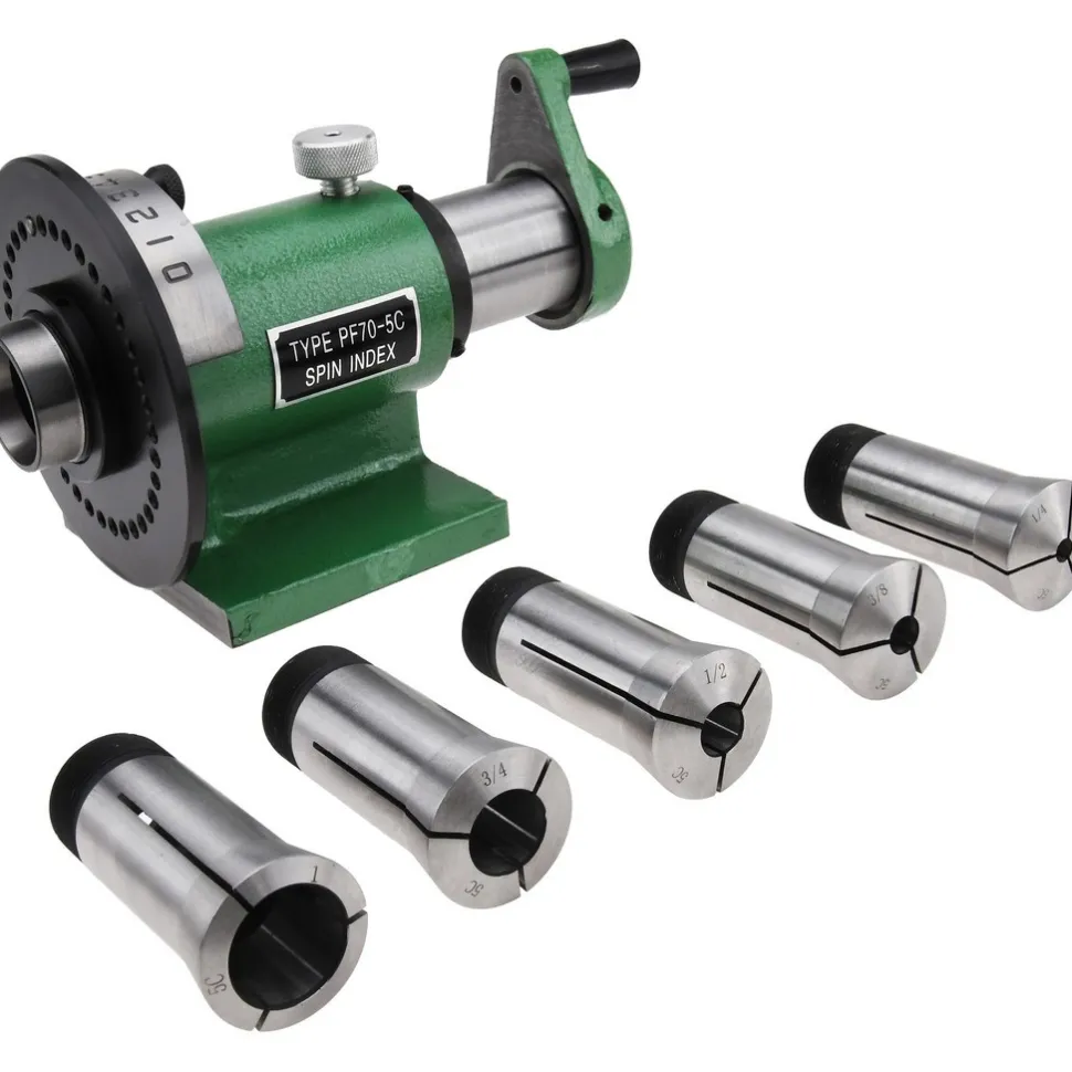 5C Compatible, Horizontal Spin Collet Indexer