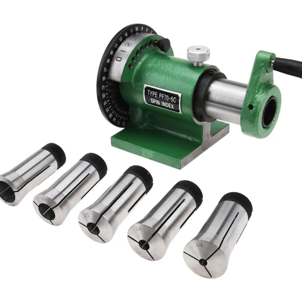 5C Compatible, Horizontal Spin Collet Indexer