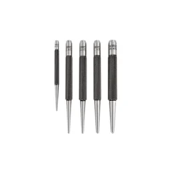 Center Punch Set: 5 Pc, 0.1667 to 0.1563"