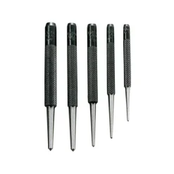 Center Punch Set: 5 Pc, 0.0625 to 0.1563"