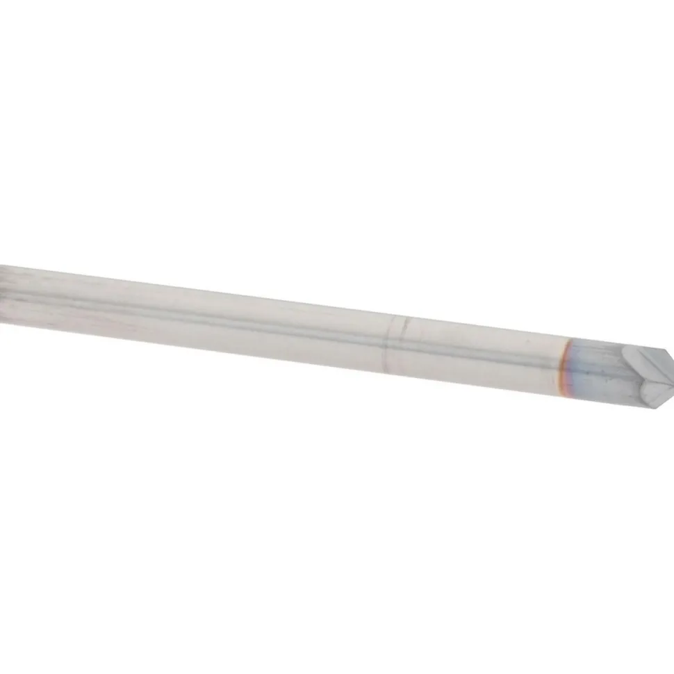 Chamfer Mill: 1/8" Dia, 1/8" Shank Dia, 90.00 deg, 2 Flute, Solid Carbide, Single End