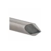 Chamfer Mill: 1/4" Dia, 1/4" Shank Dia, 90.00 deg, 2 Flute, Solid Carbide, Single End
