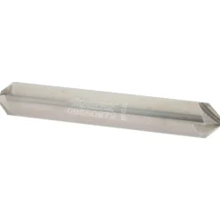 Chamfer Mill: 3/8" Dia, 3/8" Shank Dia, 90.00 deg, 4 Flute, Solid Carbide, Double End