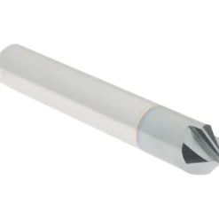 Chamfer Mill: 3/8" Dia, 3/8" Shank Dia, 90.00 deg, 4 Flute, Solid Carbide, Single End
