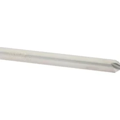 Chamfer Mill: 1/4" Dia, 1/4" Shank Dia, 90.00 deg, 4 Flute, Solid Carbide, Single End
