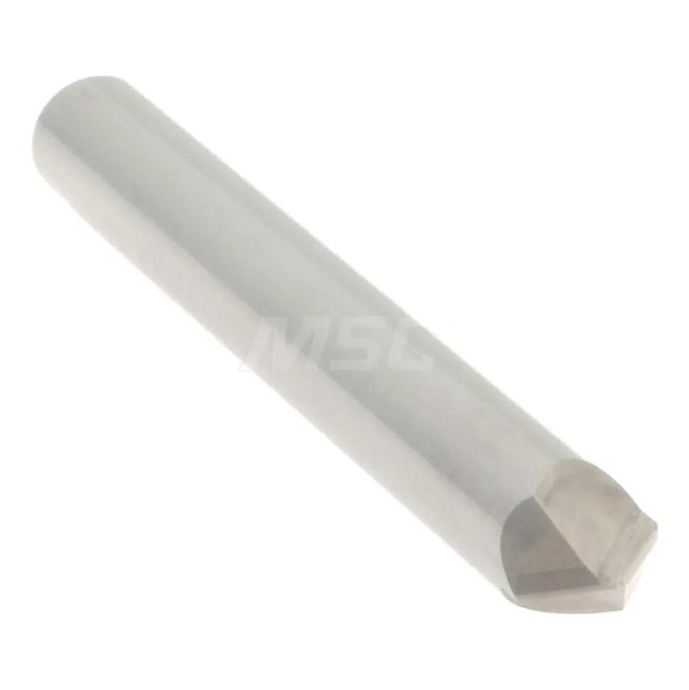 Chamfer Mill: 3/16" Dia, 3/16" Shank Dia, 90.00 deg, 2 Flute, Solid Carbide, Single End