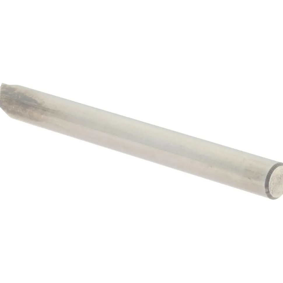 Chamfer Mill: 3/16" Dia, 3/16" Shank Dia, 90.00 deg, 2 Flute, Solid Carbide, Single End