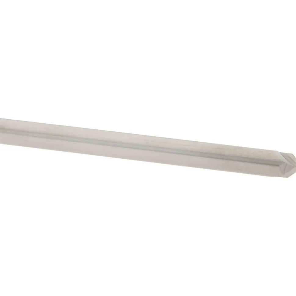 Chamfer Mill: 1/8" Dia, 1/8" Shank Dia, 90.00 deg, 2 Flute, Solid Carbide, Single End
