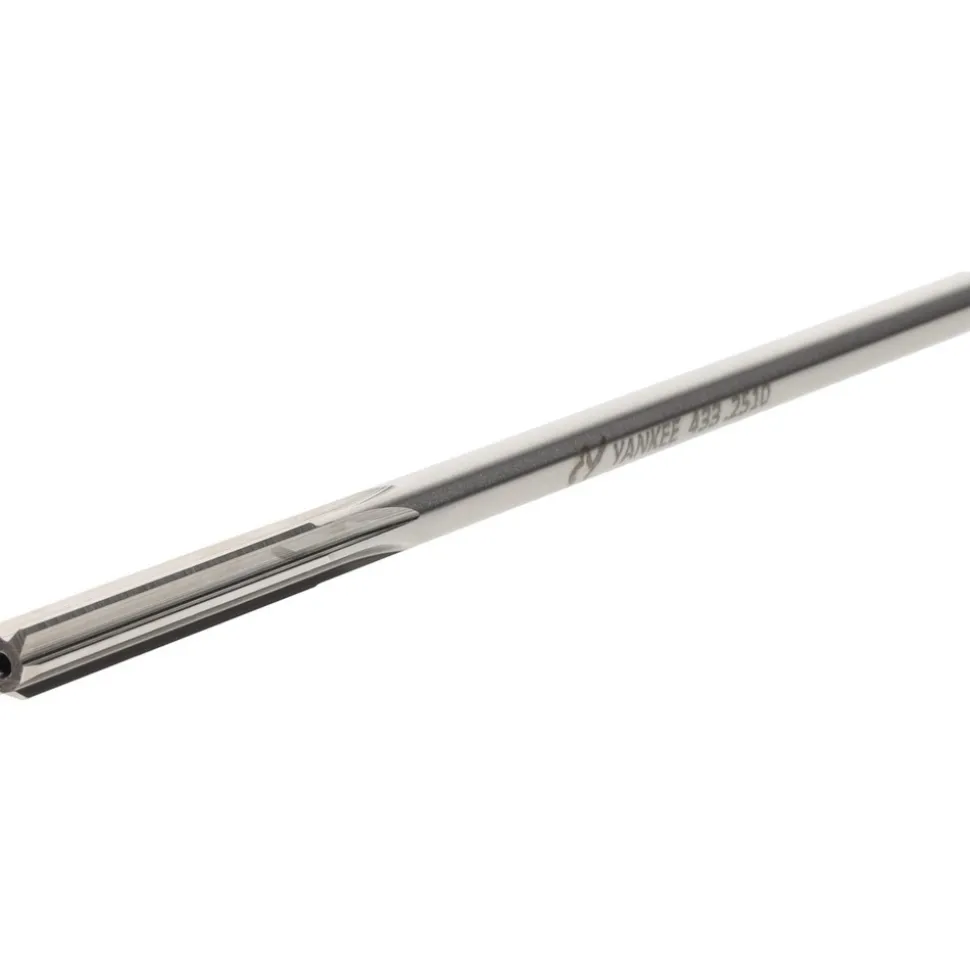 Chucking Reamer: 0.2510" Dia, 6" OAL, 1-1/2" Flute Length, Straight Flute, Straight-Cylindrical Shank, HSS