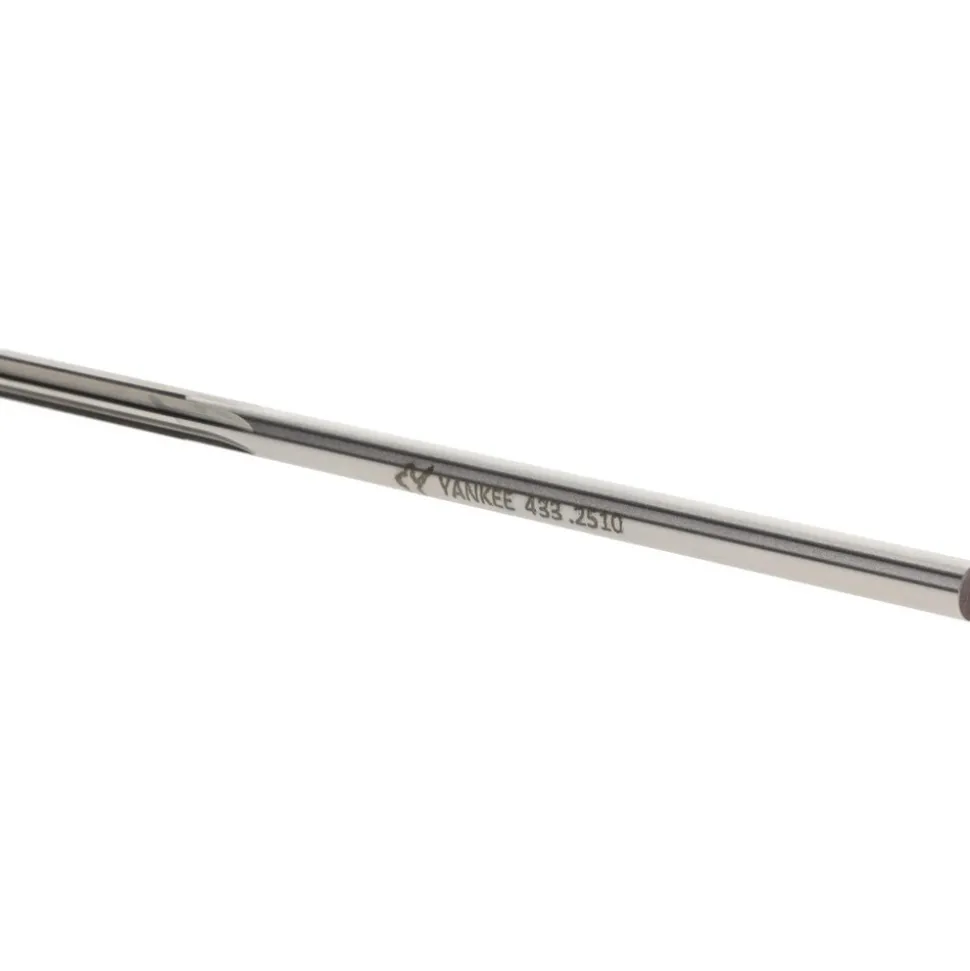 Chucking Reamer: 0.2510" Dia, 6" OAL, 1-1/2" Flute Length, Straight Flute, Straight-Cylindrical Shank, HSS
