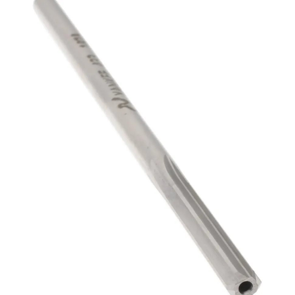 Chucking Reamer: 3/16" Dia, 4-1/2" OAL, 1-1/8" Flute Length, Straight Flute, Straight-Cylindrical Shank, HSS