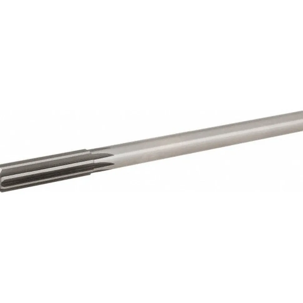 Chucking Reamer: 1/2" Dia, 8" OAL, 2" Flute Length, Straight Flute, Straight-Cylindrical Shank, HSS