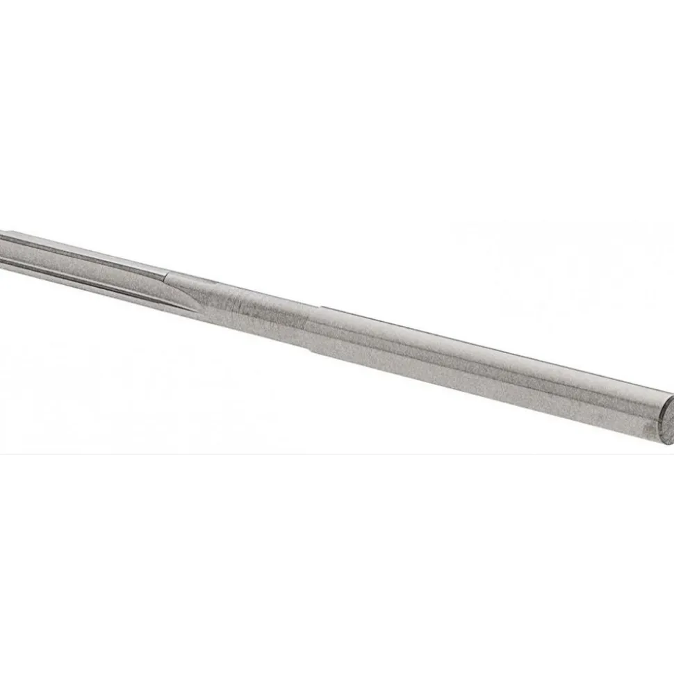 Chucking Reamer: 1/8" Dia, 2-1/4" OAL, 5/8" Flute Length, Straight Flute, Straight-Cylindrical Shank, Solid Carbide